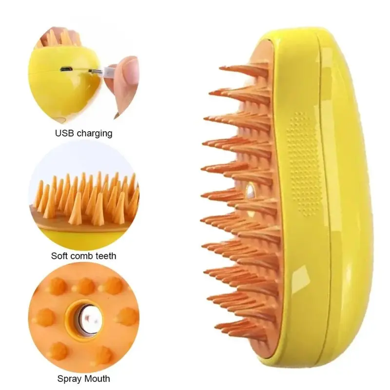 Четка за домашни любимци с пара - ElectricPetBrush » Murzel.bg Четка за домашни любимци с пара - ElectricPetBrush
