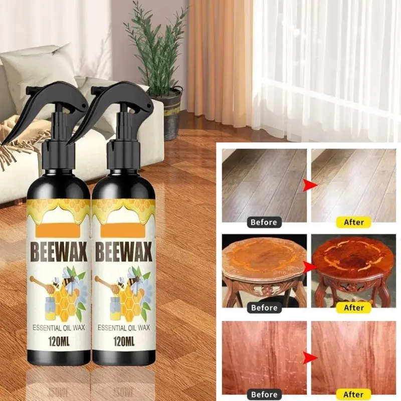 Спрей за полиране и почистване на дърво с пчелен восък - BeeOilWax » Murzel.bg Спрей за полиране и почистване на дърво с пчелен восък - BeeOilWax