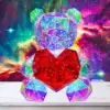 Светещо 3D Mече със сърце, нощна лампа - BearLove » Murzel.bg Светещо 3D Mече със сърце, нощна лампа - BearLove