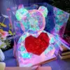 Светещо 3D Mече със сърце, нощна лампа - BearLove » Murzel.bg Светещо 3D Mече със сърце, нощна лампа - BearLove