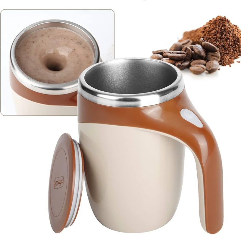 Термо чаша за кафе, саморазбъркваща се 380мл.- StirringCup » Murzel.bg Термо чаша за кафе, саморазбъркваща се 380мл.- StirringCup