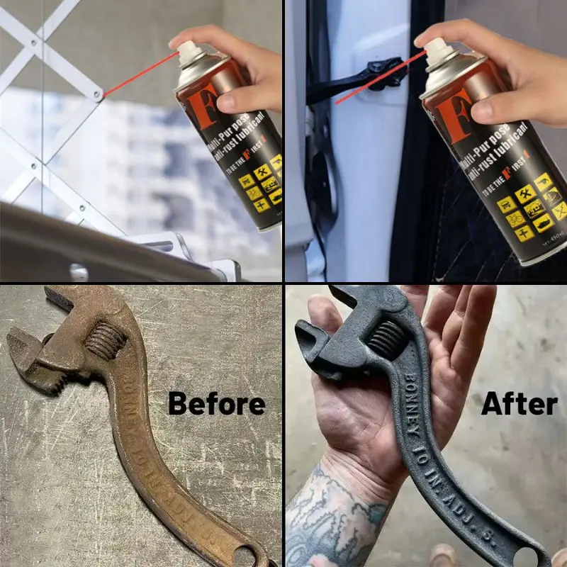 Спрей смазка против ръжда, почистващ препарат за метал - RustMaster Metal Cleaner » Murzel.bg Спрей смазка против ръжда, почистващ препарат за метал - RustMaster Metal Cleaner