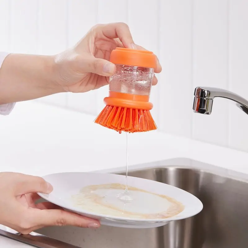 Кухненска четка с дозатор за препарат, четка за почистване на съдове - MiniKitchenBrush » Murzel.bg Кухненска четка с дозатор за препарат, четка за почистване на съдове - MiniKitchenBrush