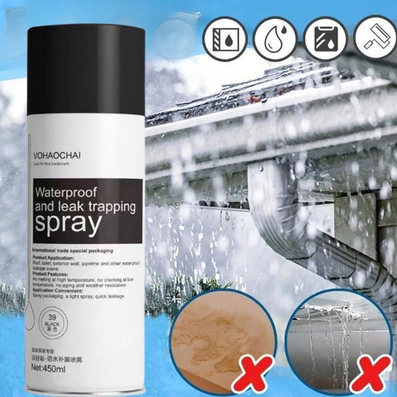 Спрей за хидроизолация и ремонт на течове, водоустойчив уплътнител - LeakRepairSpray » Murzel.bg Спрей за хидроизолация и ремонт на течове, водоустойчив уплътнител - LeakRepairSpray