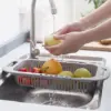 Разтегателна цедка за мивка, телескопична кошница за отцеждане и съхранение - Extendable Basket » Murzel.bg Разтегателна цедка за мивка, телескопична кошница за отцеждане и съхранение - Extendable Basket