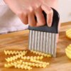 Нож за вълнообразни картофи и зеленчуци, къдрав нож от неръждаема стомана - Wavy Potato